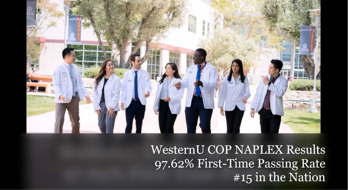 Students walking around campus