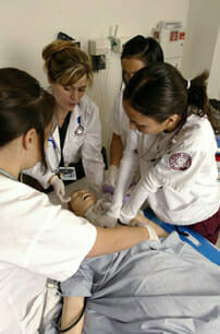 Students Students in a Nursing lab