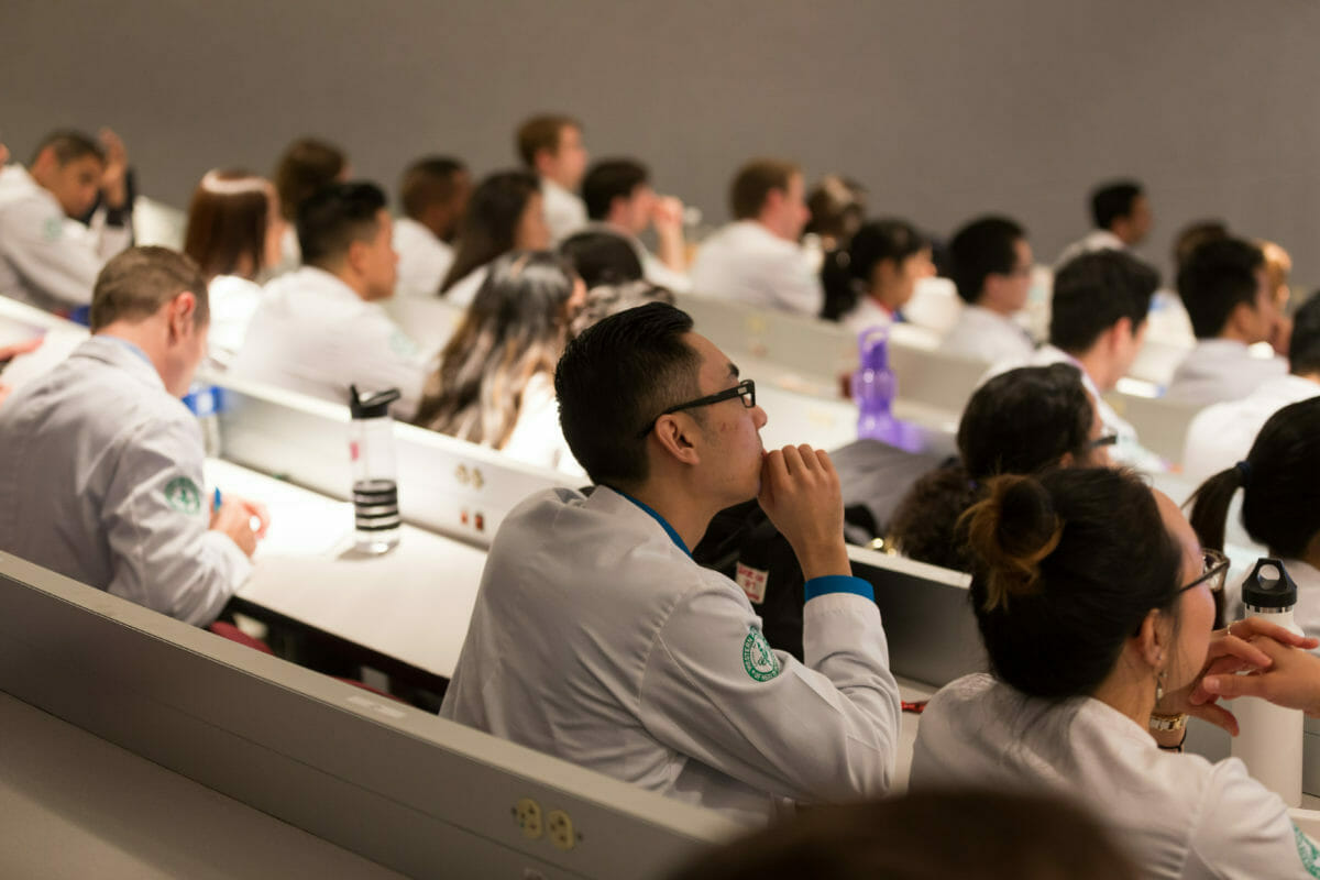 Students in a lecture hall